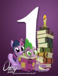  2019 book dragon duo equid friendship_is_magic green_eyes horn mammal my_little_pony omny87 purple_eyes spike_(mlp) twilight_sparkle_(mlp) winged_unicorn wings 