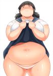  1girl blush breasts fat highres huge_breasts shimejix 