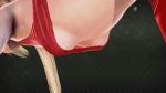  1girl 3d armpits blonde_hair breasts cleavage close-up dead_or_alive hanging_breasts highres honey_select illusion_soft long_hair marie_rose small_breasts solo sunewaka tied_hair twintails underboob 