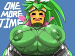  &lt;3 big_breasts blaster_master blaster_master_zero_2 blush bodysuit bound breast_bondage breasts clothing eyewear female flora_fauna flower food fruit goggles green_nipples green_skin hi_res huge_breasts humanoid kanna_(blaster_master) looking_at_viewer mdthetest melon nipples not_furry open_mouth plant plant_humanoid simple_background skinsuit text tight_clothing video_games watermelon 