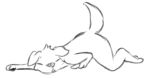  animated canid canine canis domestic_dog herdy lewd_(disambiguation) low_res mammal masturbation monochrome retriever solo 
