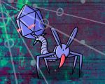  2019 bacteriophage blush digital_media_(artwork) erection feral male not_furry penis pokefound virus 