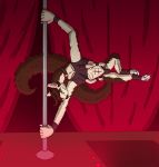  4_arms acrobatics alphagodith andurian dancing erotic_sport exotic_dancer four_armed hi_res lady_godiva multi_arm multi_limb pole pole_dancing red_light strip_club 