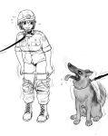  dog gogocherry highres military military_uniform slave translation_request uniform 