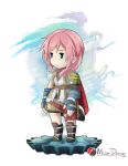  cape final_fantasy final_fantasy_xiii lightning_farron pink_hair 