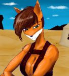  bethesda_softworks big_breasts breasts canid canine fallout fox harness hi_res mammal ruanshi scar video_games 