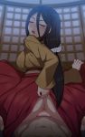  1boy 1girl abs anus ass black_hair blush boruto:_naruto_next_generations breasts clothed_sex cowgirl_position eyes_closed girl_on_top hetero hyuuga_hanabi japanese_clothes large_breasts lifted_by_self long_hair looking_back naruto naruto_(series) nt00 ponytail pov reverse_cowgirl_position sex skirt skirt_lift sliding_doors solo_focus straddling third-party_edit uncensored vaginal 