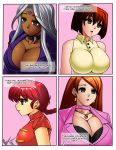  4girls aa_megami-sama braid breasts brown_hair busty choker cleavage collette_(daveyboysmith) comic crossover dark_skin daveyboysmith earrings expressionless femsub genderswap huge_breasts hypnosis jadenkaiba jewelry large_breasts long_hair mazaki_anzu mind_control multiple_girls necklace open_mouth original ponytail ranma-chan ranma_1/2 red_hair ring_eyes saliva saotome_ranma short_hair silver_hair text_focus urd voluptuous yu-gi-oh! 