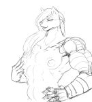  animated anthro ber00 biceps canid canine digital_media_(artwork) fur hair humanoid long_hair loop male mammal metroxix3c muscular muscular_male nipples nude open_mouth pecs plasmite simple_background smile solo white_background 