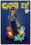  anthro bulbasaur canid canine charmander clothing comic footwear fox hat looking_at_viewer mammal nintendo onde.pingvin pok&eacute;mon pok&eacute;mon_(species) shoes squirtle video_games 