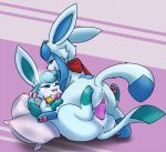  alternate_color anus blue_eyes blush bow_tie butt collar dildo duo eeveelution ephee_the_glaceon fan_character female female/female feral fur glaceon glacey kaminura lying nintendo on_back on_top open_mouth pawpads paws penetration pillow pok&eacute;mon pok&eacute;mon_(species) pussy pussy_juice scarf sex sex_toy vaginal vaginal_penetration video_games 