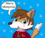  adeensarchus blush christmas clothing digital_media_(artwork) headshot_portrait holidays invalid_tag looking_at_viewer luvini meep portrait solo sweater 