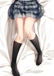  black_legwear black_socks blue_skirt feet haneru highres legs legwear skirt socks thighs 