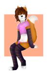  &lt;3 anthro clothing digital_media_(artwork) girly hi_res legwear luiwiwi_(artist) luvini male meep navel solo 