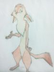  ambiguous_gender anthro canid canine fox fur mammal pointedfox simple_background solo white_background yordraw 