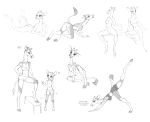  all_fours anthro breasts clothed clothing cloven_hooves coonkun dialogue digitigrade female fur giraffe giraffid hi_res hooves horn licking licking_lips looking_at_viewer mammal marsupial midriff multiple_images navel nipples nude open_mouth pussy sitting size_difference sketchpage smile spots spotted_fur tongue tongue_out underwear 