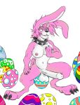  2019 3_fingers anal anal_masturbation anal_penetration anthro athletic balls breasts buckteeth claws collar demon dickgirl digital_drawing_(artwork) digital_media_(artwork) dildo dildo_sitting easter easter_egg egg erection front_view fur hair hi_res holidays horn humanoid_penis hyper improvised_sex_toy intersex jewelry lagomorph leporid long_ears looking_pleasured lust_(madlag) madlag mammal masturbation muscular navel nipple_piercing nipples nude pawpads paws penetration penis piercing pink_fur pose rabbit sex_toy signature smile solo solo_focus spiked_collar spikes spread_legs spreading teeth toe_claws toes tongue tongue_out toy toying_self vein veiny_penis 