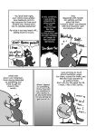  2015 carrying_object comic computer domestic_cat english_text felid feline felis front_view laptop mammal maririn pencil_(object) rear_view simple_background solo speech_bubble standing text white_background 