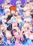  8girls abs ass blush breasts breasts_grab cum cum_in_pussy cumdrip earrings ejaculation fate/grand_order fate_(series) from_behind futa_on_futa futanari group_sex highres huge_breasts jewelry large_penis long_hair masturbation mizuumi_(bb) nipples open_mouth orgasm penis red_eyes red_hair saliva trembling vaginal white_hair x-ray 