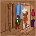  2019 age_difference anthro bathroom breasts clothed clothing disney duo female hi_res humanoid_penis kit_cloudkicker male mammal masturbation mature_female nude older_female penis rebecca_cunningham shampoo shower_room size_difference talespin teenager ursid voyeur vylfgor young younger_male 