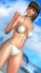  dead_or_alive headband highres hitomi screenshot swimsuit 