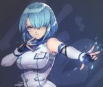  1girl blue_eyes blue_hair dead_or_alive dead_or_alive_6 female nico_(doa) short_hair 