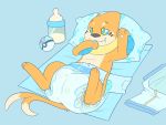  age_regression ambiguous_gender anthro buizel cuddlehooves diaper drooling hand_in_mouth hi_res hypnosis lying mind_control nintendo pok&eacute;ball pok&eacute;mon pok&eacute;mon_(species) saliva solo spiral_eyes sucking thumb_suck video_games 