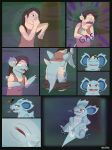  alsoflick claws clitoris comic female forest hi_res masturbation nidorina nintendo poison pok&eacute;mon pok&eacute;mon_(species) pussy smog transformation tree video_games 