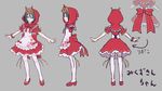  apron bow concept_art cosplay doll dress green_eyes green_hair grimm's_fairy_tales hatsune_miku hood legs little_red_riding_hood little_red_riding_hood_(grimm) little_red_riding_hood_(grimm)_(cosplay) mikuzukin_(module) multiple_views project_diva_(series) project_diva_2nd ribbon stuffed_animal stuffed_toy tda thighhighs vocaloid 