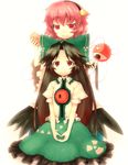  eyes hair_brushing highres komeiji_satori long_hair multiple_girls reiuji_utsuho saemon_(tonpura) short_hair touhou wings 