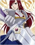  erza_scarlet fairy_tail lowres red_hair solo 