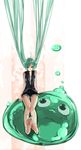  antenna_hair aqua_eyes aqua_hair bad_id bad_pixiv_id barefoot danann feet foreshortening green_eyes hatsune_miku highres legs long_hair sitting skirt soles solo twintails very_long_hair vocaloid 