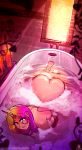  2019 absurd_res bathtub butt candle darkhazard digital_media_(artwork) eyelashes feet female friendship_is_magic hair hi_res horn horned_humanoid humanoid inside looking_at_viewer my_little_pony nude partially_submerged princess_cadance_(mlp) solo 