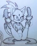  2019 anthro blaze_the_cat blush camel_toe clothing dipstick_tail domestic_cat eyeslashes felid feline felis female forehead_gem hair_tie leg_grab littledog mammal monochrome multicolored_tail showing sketch sonic_(series) spread_legs spreading 