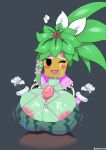  2019 alien between_breasts big_breasts blaster_master blaster_master_zero blaster_master_zero_2 blush bodysuit breasts clothing cum cum_on_breasts cum_on_face drunkavocado duo female female_focus green_skin happy humanoid inti_creates kanna_(blaster_master) male male/female not_furry one_eye_closed open_mouth penis sex simple_background skinsuit solo_focus tight_clothing titfuck tongue unzipped_bodysuit video_games watermelon_bra watermelon_nets wink 