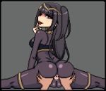  animated animated_gif anus ass ass_shake black_hair bodystocking bouncing_breasts breasts brown_eyes cameltoe erowolf fire_emblem fire_emblem:_kakusei intelligent_systems jewelry lips lowres nintendo pixel_art spread_anus spread_ass tharja tharja_(fire_emblem) thighs tiara tongue twintails uncensored 