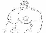  2019 animated anthro disembodied_hand dragon grope male muscular muscular_male narissias_(artist) nipples pec_play pecs smile standing 