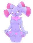  2019 anthro anthrofied breasts canid canine clothed clothing elpatrixf female fur mammal navel nintendo nipples pok&eacute;mon pok&eacute;mon_(species) pok&eacute;morph shiny_pok&eacute;mon simple_background snubbull solo topless video_games 