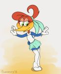  avian bird clothing female hi_res invalid_tag legwear picid ponytail pose savanity skirt stockings the_woody_woodpecker_show toony universal_studios wioleta_woodpecker woodpecker 