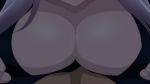  1girl animated animated_gif breast_press breasts cleavage close-up large_breasts screencap white_hair yunohana_yuuna yuragisou_no_yuuna-san 