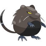  1:1 2019 alpha_channel ambiguous_gender black_fur brown_fur fak&eacute;mon feet frown fur hi_res looking_at_viewer mammal portrait reallydarkandwindie rodent simple_background solo standing toes transparent_background video_games whiskers wiskra yellow_eyes 