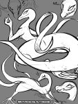  all_fours blitzdrachin feets female feral girly hi_res looking_at_viewer multiple_poses nintendo one_eye_closed patreon pok&eacute;mon pok&eacute;mon_(species) pose reptile salazzle scalie seductive semi-anthro sketch solo video_games wink 