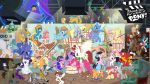  16:9 angel_(mlp) apple_bloom_(mlp) applejack_(mlp) armor avian bird black_hair blonde_hair blue_eyes brown_eyes brown_hair cake camera canid canine canis cape cello clothing collar cowboy_hat crown derpy_hooves_(mlp) discord_(mlp) doctor_whooves_(mlp) domestic_dog draconequus dragon earth_pony equid equine eyes_closed eyewear facial_hair fedora female feral fluttershy_(mlp) flying food friendship_is_magic glasses green_eyes group guitar hair hair_bow hair_ribbon hat headgear headphones headwear helmet hi_res horn horse lagomorph laugh leporid looking_back lyra_heartstrings_(mlp) male mammal multicolored_hair musical_instrument mustache my_little_pony necktie octavia_(mlp) one_eye_closed open_mouth open_smile owl owlowiscious_(mlp) parasprite_(mlp) pink_hair pinkie_pie_(mlp) pipsqueak_(mlp) pony princess_celestia_(mlp) princess_luna_(mlp) purple_eyes purple_hair rabbit rainbow_dash_(mlp) rainbow_hair rarity_(mlp) red_eyes red_hair reptile ribbons saddle_bag scalie scarf scootaloo_(mlp) shirt_collar singing size_difference smile snails_(mlp) snips_(mlp) spike_(mlp) spitfire_(mlp) sunglasses suspension sweetie_belle_(mlp) tail_grab tail_pull tank_(mlp) timon1771 tortoise trixie_(mlp) turtle twilight_sparkle_(mlp) umbrella unicorn ursa_minor_(mlp) ursid vinyl_scratch_(mlp) winged_unicorn wings winona_(mlp) wonderbolts_(mlp) yellow_eyes yellow_scera zebra zecora_(mlp) 