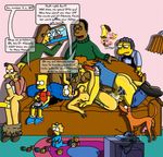  bart_simpson blargsnarf herman julius_hibbert maggie_simpson marge_simpson moe_szyslak ned_flanders santa&#039;s_little_helper snake the_simpsons 