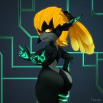  1:1 2019 3d_(artwork) big_butt blonde_hair breasts butt digital_media_(artwork) fangs female hair hand_on_butt hi_res humanoid imp looking_at_viewer looking_back midna nintendo not_furry nude pointy_ears rear_view red_eyes short_stack side_boob smile solo tahlian the_legend_of_zelda twili twilight_princess video_games yellow_sclera 
