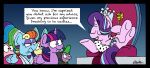  2019 absurd_res bobthedalek chair crown dragon english_text equid equine feathered_wings feathers female feral fluttershy_(mlp) friendship_is_magic group hair hi_res horn mammal multicolored_hair my_little_pony pinkie_pie_(mlp) pterippus rainbow_dash_(mlp) smug spike_(mlp) starlight_glimmer_(mlp) text throne twilight_scepter twilight_sparkle_(mlp) winged_unicorn wings 