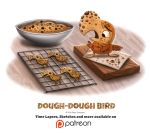  avian bird bowl columbid cookie cryptid-creations dodo food food_creature solo 