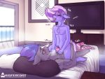  2019 4:3 anal_beads anthro berry_frost chastity_cage digital_media_(artwork) dildo drooling duo equid equine eyes_closed fan_character freckles grin hair half-closed_eyes inside lying male male/male mammal my_little_pony on_back open_mouth saliva sex sex_toy smile sweat whisperfoot 