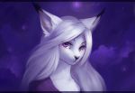  anthro clothed clothing cloud eyelashes felid feline female hair keumano looking_at_viewer mammal simple_background solo 