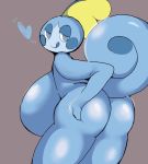 &lt;3 2019 anthro big_breasts big_butt breasts butt digital_media_(artwork) female half-closed_eyes huge_breasts hyper hyper_breasts looking_at_viewer looking_back nintendo non-mammal_breasts nude petronoise pok&eacute;mon pok&eacute;mon_(species) reptile scalie simple_background smile sobble solo tongue video_games 